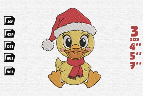 Adorable Christmas Duckling Embroidery Review