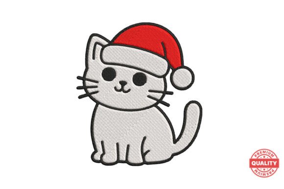 Cute Christmas Cat Embroidery Design Review