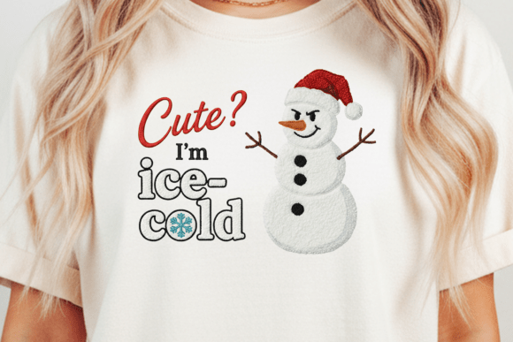 Cute I’m Ice Cold PNG Snowman Embroidery Review