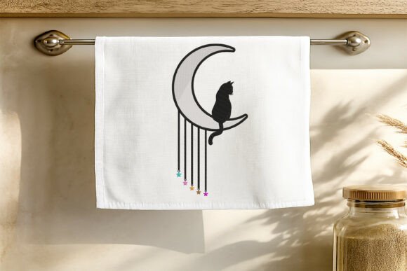 Moon Cat Embroidery Design Review for Gifts